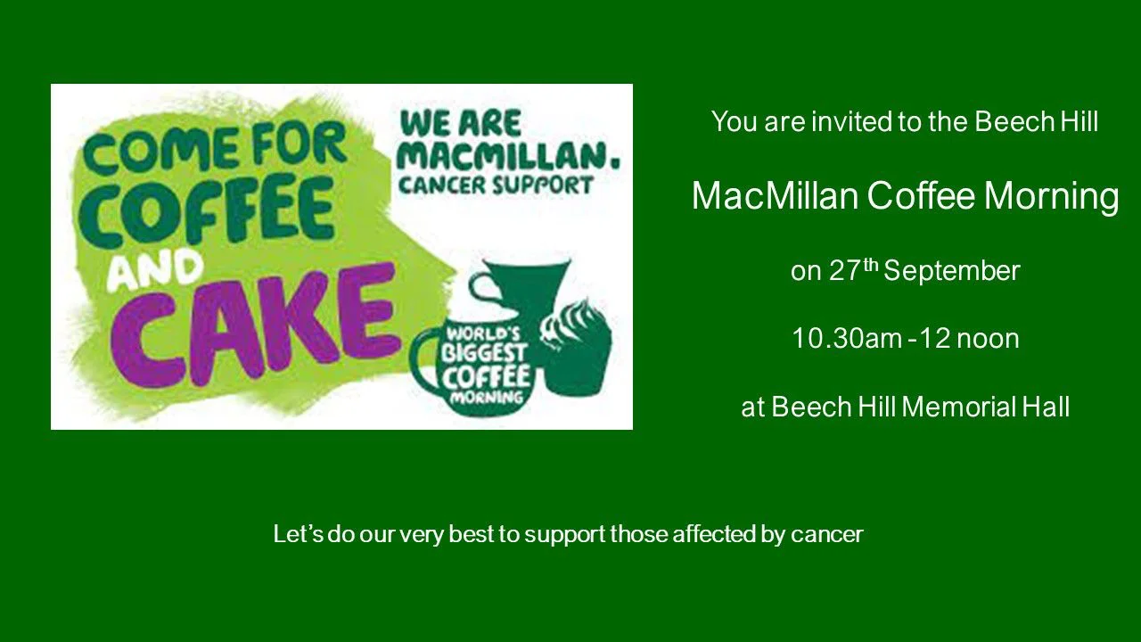 macmillan coffee morning
