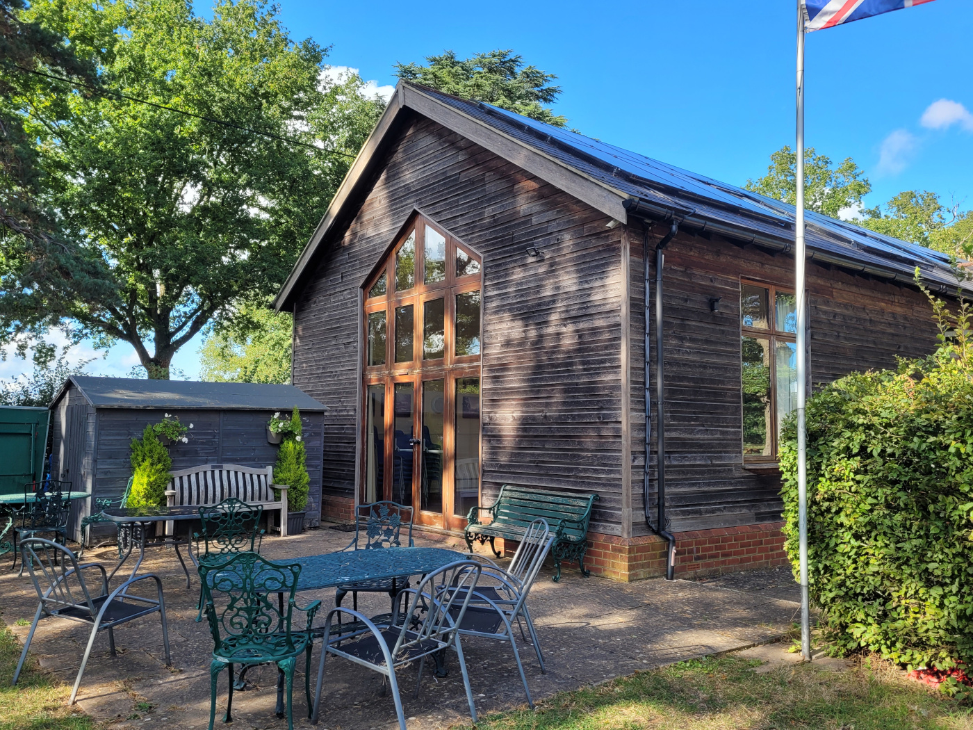Beech Hill Memorial Hall patio area