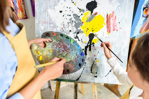 Art lessons at Beech Hill Memorial Hall