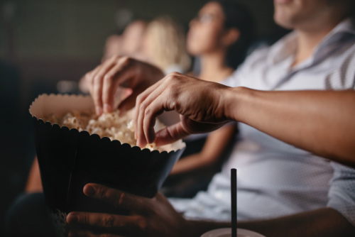 Movies and popcorn at Beech Hill Memorial Hall