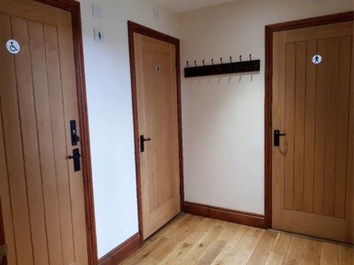 Beech Hill Memorial Hall's modern cloakrooms